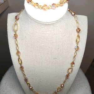 Amber AB Swarovski Crystal set